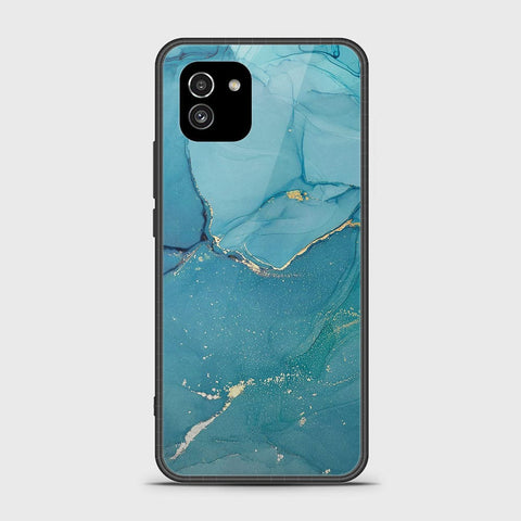 Samsung Galaxy A03 Cover- Mystic Marble Series - HQ Ultra Shine Premium Infinity Glass Soft Silicon Borders Case