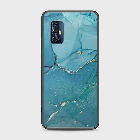 Vivo V17 Cover - Mystic Marble Series - HQ Ultra Shine Premium Infinity Glass Soft Silicon Borders Case