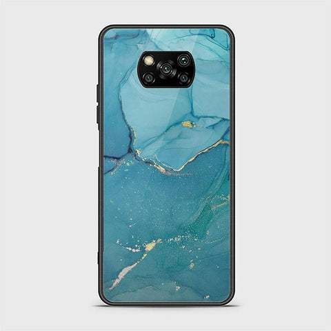 Xiaomi Poco X3 Cover - Mystic Marble Series - HQ Ultra Shine Premium Infinity Glass Soft Silicon Borders Case