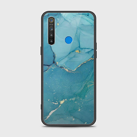 Realme 5i Cover - Mystic Marble Series - HQ Ultra Shine Premium Infinity Glass Soft Silicon Borders Case