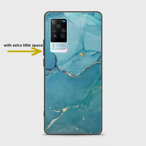 Vivo X60 Pro Cover - Mystic Marble Series - HQ Ultra Shine Premium Infinity Glass Soft Silicon Borders Case