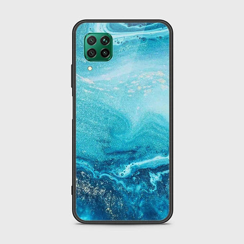 Huawei P40 Lite Cover - Mystic Marble Series - HQ Ultra Shine Premium Infinity Glass Soft Silicon Borders Case