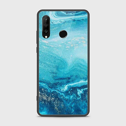 Huawei P30 lite Cover - Mystic Marble Series - HQ Ultra Shine Premium Infinity Glass Soft Silicon Borders Case