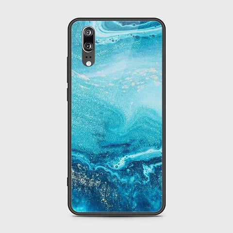 Huawei P20 Cover - Mystic Marble Series - HQ Ultra Shine Premium Infinity Glass Soft Silicon Borders Case