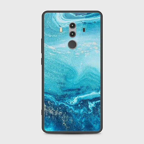 Huawei Mate 10 Pro Cover - Mystic Marble Series - HQ Ultra Shine Premium Infinity Glass Soft Silicon Borders Case