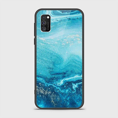 Samsung Galaxy A02s Cover - Mystic Marble Series - HQ Ultra Shine Premium Infinity Glass Soft Silicon Borders Case