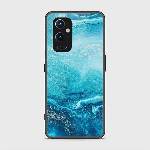 OnePlus 9 Pro Cover - Mystic Marble Series - HQ Ultra Shine Premium Infinity Glass Soft Silicon Borders Case