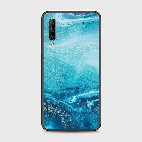 Huawei Y9s Cover - Mystic Marble Series - D142 - HQ Ultra Shine Premium Infinity Glass Soft Silicon Borders Case ( Fast Delivery )