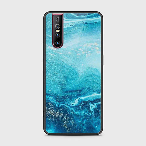 Vivo V15 Pro Cover - Mystic Marble Series - HQ Ultra Shine Premium Infinity Glass Soft Silicon Borders Case