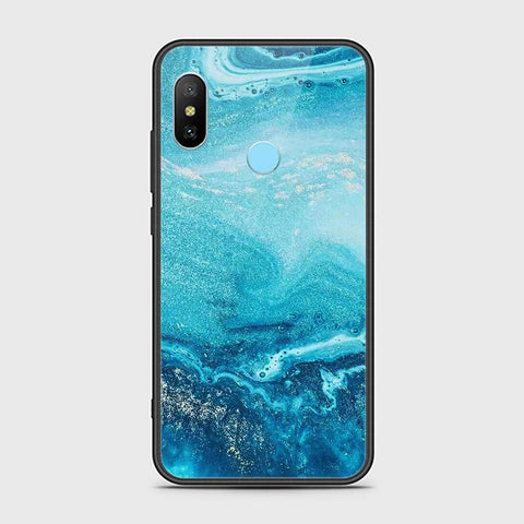 Xiaomi Redmi 6 Pro Cover - Mystic Marble Series - HQ Ultra Shine Premium Infinity Glass Soft Silicon Borders Case