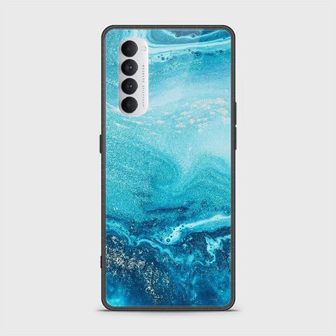 Oppo Reno 4 Pro Cover - Mystic Marble Series - HQ Ultra Shine Premium Infinity Glass Soft Silicon Borders Case