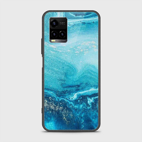 Vivo Y21a Cover - Mystic Marble Series - HQ Ultra Shine Premium Infinity Glass Soft Silicon Borders Case