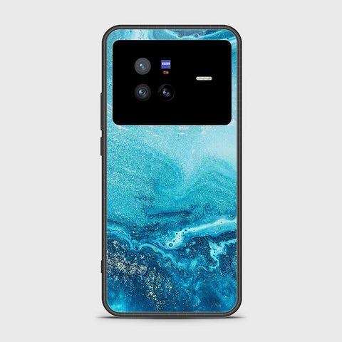 Vivo X80 Cover- Mystic Marble Series - HQ Ultra Shine Premium Infinity Glass Soft Silicon Borders Case