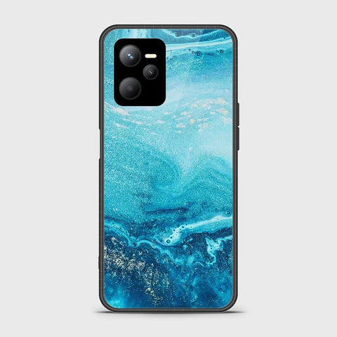 Realme C35 Cover- Mystic Marble Series - HQ Ultra Shine Premium Infinity Glass Soft Silicon Borders Case