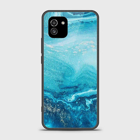 Samsung Galaxy A03 Cover- Mystic Marble Series - HQ Ultra Shine Premium Infinity Glass Soft Silicon Borders Case