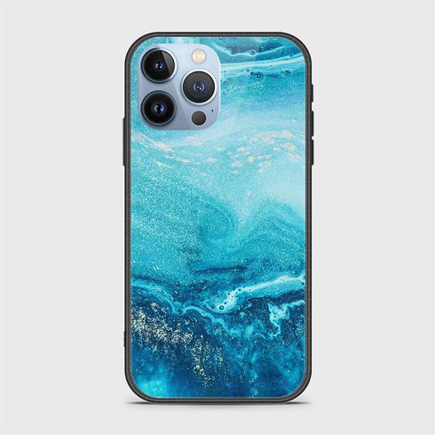 iPhone 14 Pro Cover- Mystic Marble Series - HQ Ultra Shine Premium Infinity Glass Soft Silicon Borders Case