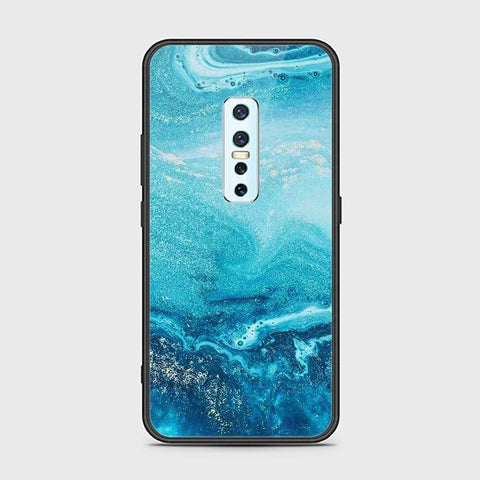 Vivo V17 Pro Cover - Mystic Marble Series - HQ Ultra Shine Premium Infinity Glass Soft Silicon Borders Case