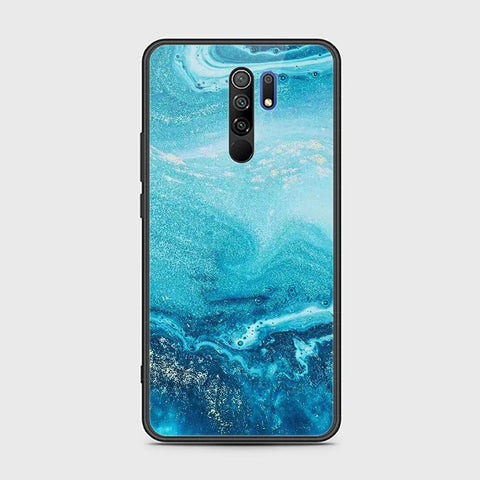 Xiaomi Redmi 9 Cover - Mystic Marble Series - HQ Ultra Shine Premium Infinity Glass Soft Silicon Borders Case