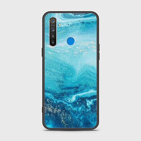 Realme 5i Cover - Mystic Marble Series - HQ Ultra Shine Premium Infinity Glass Soft Silicon Borders Case