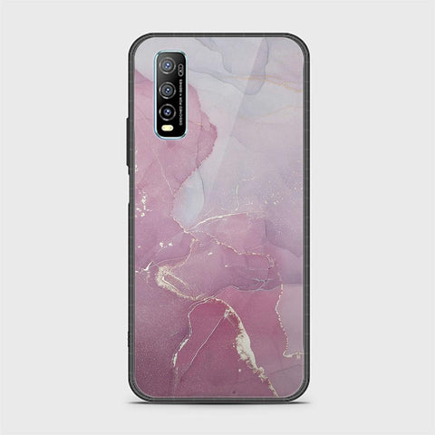 Vivo Y70s Cover - Mystic Marble Series - HQ Ultra Shine Premium Infinity Glass Soft Silicon Borders Case