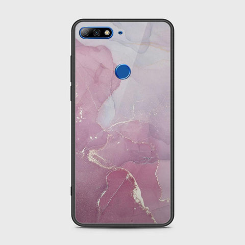 Huawei Y7 Prime 2018 Cover - Mystic Marble Series - HQ Ultra Shine Premium Infinity Glass Soft Silicon Borders Case