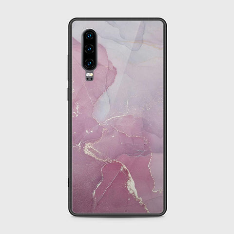 Huawei P30 Cover - Mystic Marble Series - HQ Ultra Shine Premium Infinity Glass Soft Silicon Borders Case