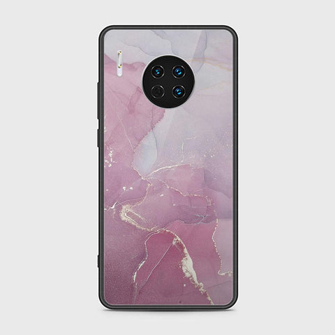 Huawei Mate 30 Cover - Mystic Marble Series - HQ Ultra Shine Premium Infinity Glass Soft Silicon Borders Case