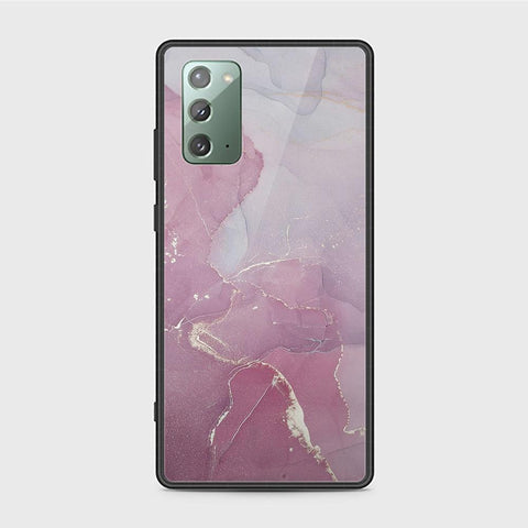 Samsung Galaxy Note 20 Cover - Mystic Marble Series - HQ Ultra Shine Premium Infinity Glass Soft Silicon Borders Case