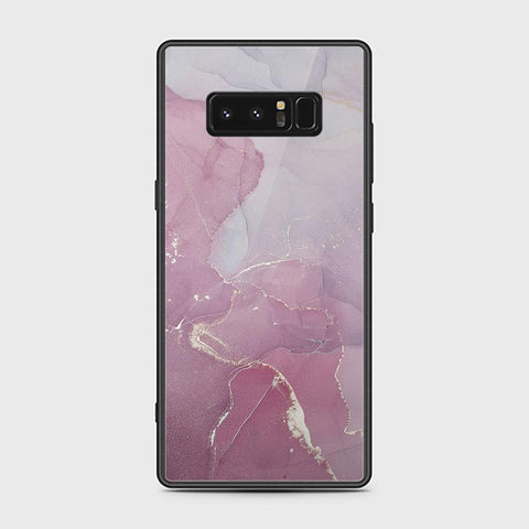 Samsung Galaxy Note 8 Cover - Mystic Marble Series - HQ Ultra Shine Premium Infinity Glass Soft Silicon Borders Case