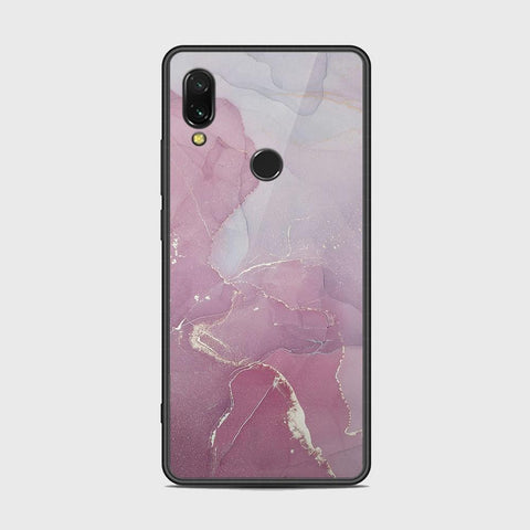 Xiaomi Redmi 7 Cover - Mystic Marble Series - HQ Ultra Shine Premium Infinity Glass Soft Silicon Borders Case