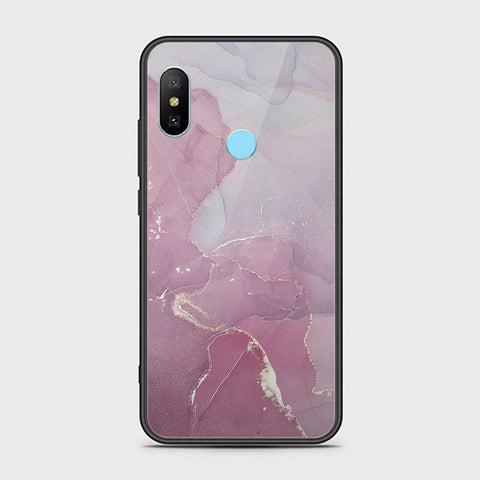 Xiaomi Redmi 6 Pro Cover - Mystic Marble Series - HQ Ultra Shine Premium Infinity Glass Soft Silicon Borders Case