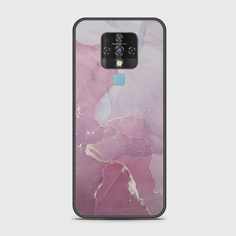 Tecno Camon 16 Cover - Mystic Marble Series - HQ Ultra Shine Premium Infinity Glass Soft Silicon Borders Case