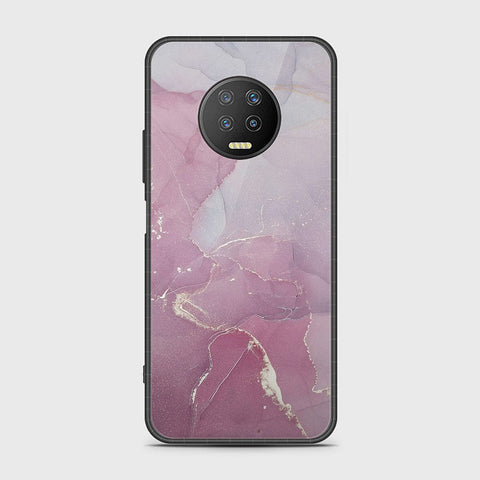 Infinix Note 7 Cover- Mystic Marble Series - HQ Ultra Shine Premium Infinity Glass Soft Silicon Borders Case