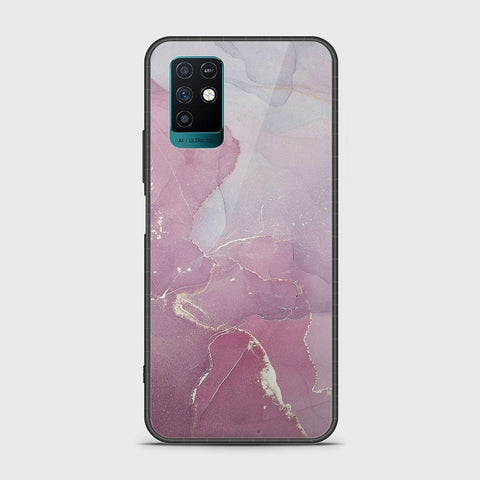 Infinix Note 10 Cover- Mystic Marble Series - HQ Ultra Shine Premium Infinity Glass Soft Silicon Borders Case