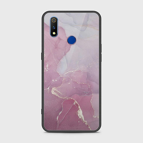 Realme 3 Cover - Mystic Marble Series - HQ Ultra Shine Premium Infinity Glass Soft Silicon Borders Case