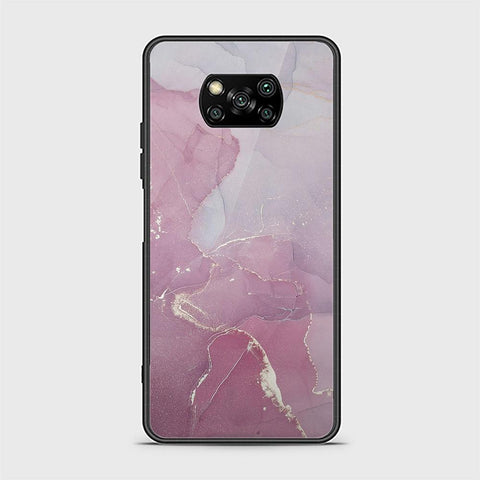 Xiaomi Poco X3 Cover - Mystic Marble Series - HQ Ultra Shine Premium Infinity Glass Soft Silicon Borders Case