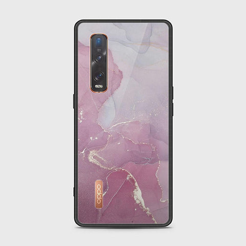 Oppo Find X2 Pro Cover - Mystic Marble Series - HQ Ultra Shine Premium Infinity Glass Soft Silicon Borders Case