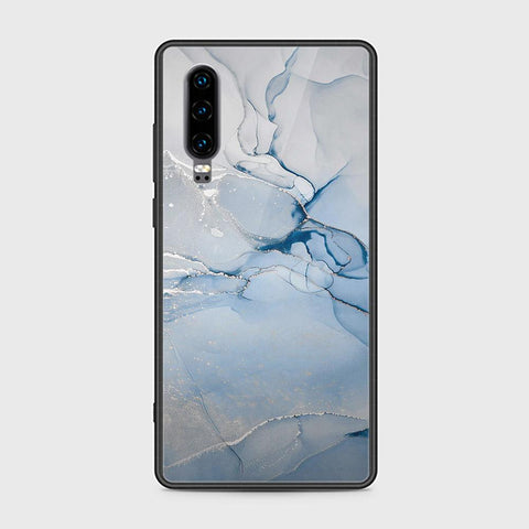 Huawei P30 Cover - Mystic Marble Series - HQ Ultra Shine Premium Infinity Glass Soft Silicon Borders Case