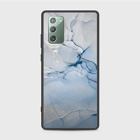 Samsung Galaxy Note 20 Cover - Mystic Marble Series - HQ Ultra Shine Premium Infinity Glass Soft Silicon Borders Case