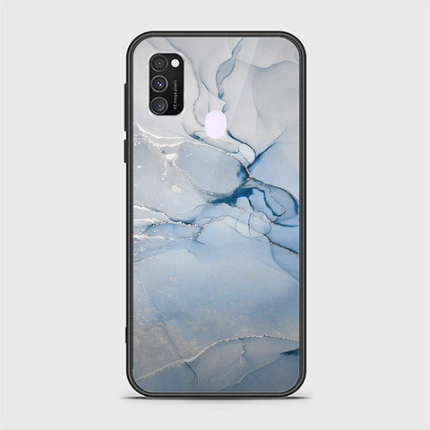 Samsung Galaxy M21 Cover - Mystic Marble Series - HQ Ultra Shine Premium Infinity Glass Soft Silicon Borders Case