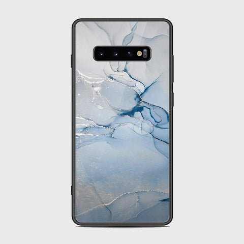 Samsung Galaxy S10 Plus Cover - Mystic Marble Series - HQ Ultra Shine Premium Infinity Glass Soft Silicon Borders Case