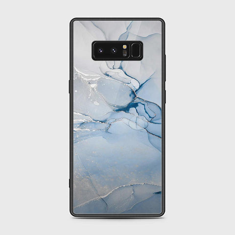 Samsung Galaxy Note 8 Cover - Mystic Marble Series - HQ Ultra Shine Premium Infinity Glass Soft Silicon Borders Case