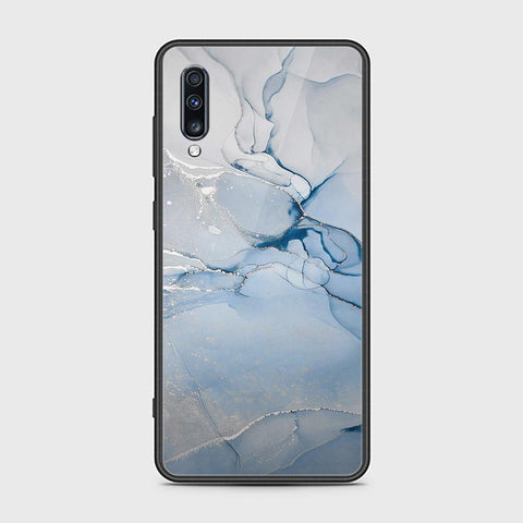 Samsung Galaxy A70 Cover - Mystic Marble Series - HQ Ultra Shine Premium Infinity Glass Soft Silicon Borders Case