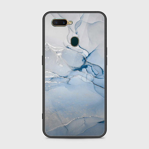 Oppo A7 Cover - Mystic Marble Series - HQ Ultra Shine Premium Infinity Glass Soft Silicon Borders Case