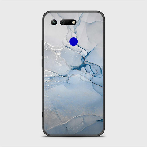 Huawei Honor View 20 Cover - Mystic Marble Series - HQ Ultra Shine Premium Infinity Glass Soft Silicon Borders Case