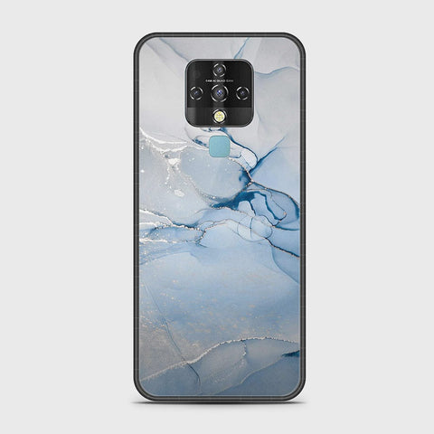 Tecno Camon 16 Cover - Mystic Marble Series - HQ Ultra Shine Premium Infinity Glass Soft Silicon Borders Case