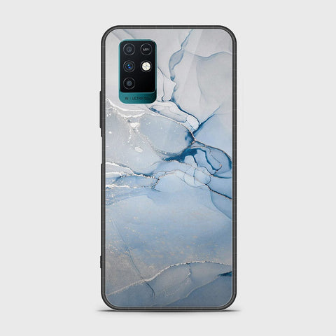 Infinix Note 10 Cover- Mystic Marble Series - HQ Ultra Shine Premium Infinity Glass Soft Silicon Borders Case