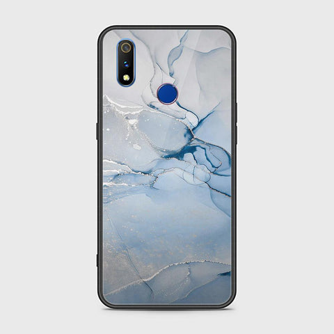 Realme 3 Cover - Mystic Marble Series - HQ Ultra Shine Premium Infinity Glass Soft Silicon Borders Case