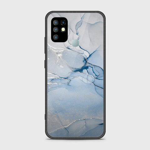 Infinix Hot 10 Cover- Mystic Marble Series - HQ Ultra Shine Premium Infinity Glass Soft Silicon Borders Case