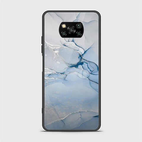 Xiaomi Poco X3 Cover - Mystic Marble Series - HQ Ultra Shine Premium Infinity Glass Soft Silicon Borders Case